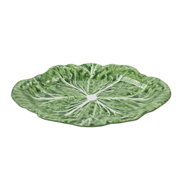 Melamine Green Cabbage Oval Platter - 50cm