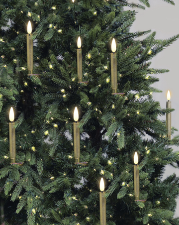 Deluxe Gold Candle 10pc Set With Clamps