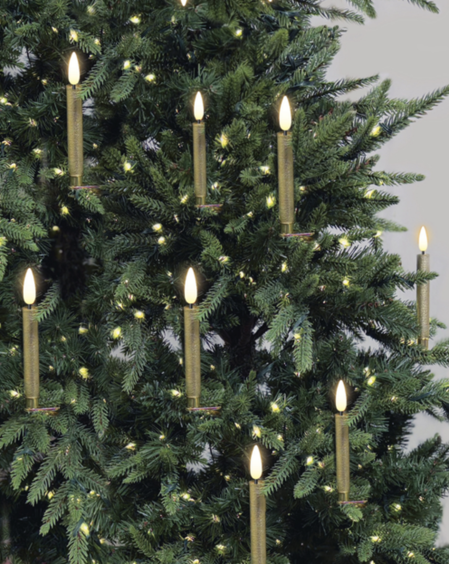 Deluxe Gold Candle 10pc Set With Clamps