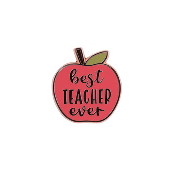 Teacher Best Teacher Keepsake Pin