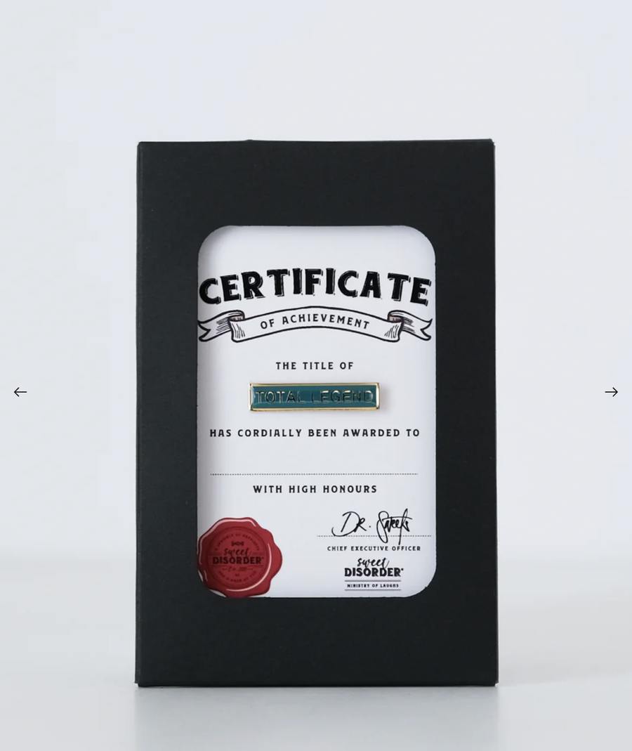 Total Legend Award Badge