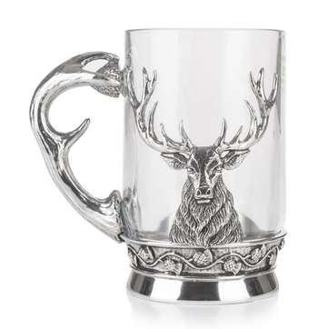 Stag Glass Tankard