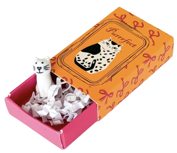 Purrrfect Cat Matchbox Memory Yellow