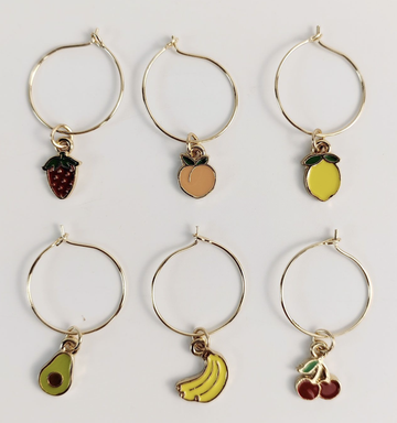 Fruity Wine Charms Colourful