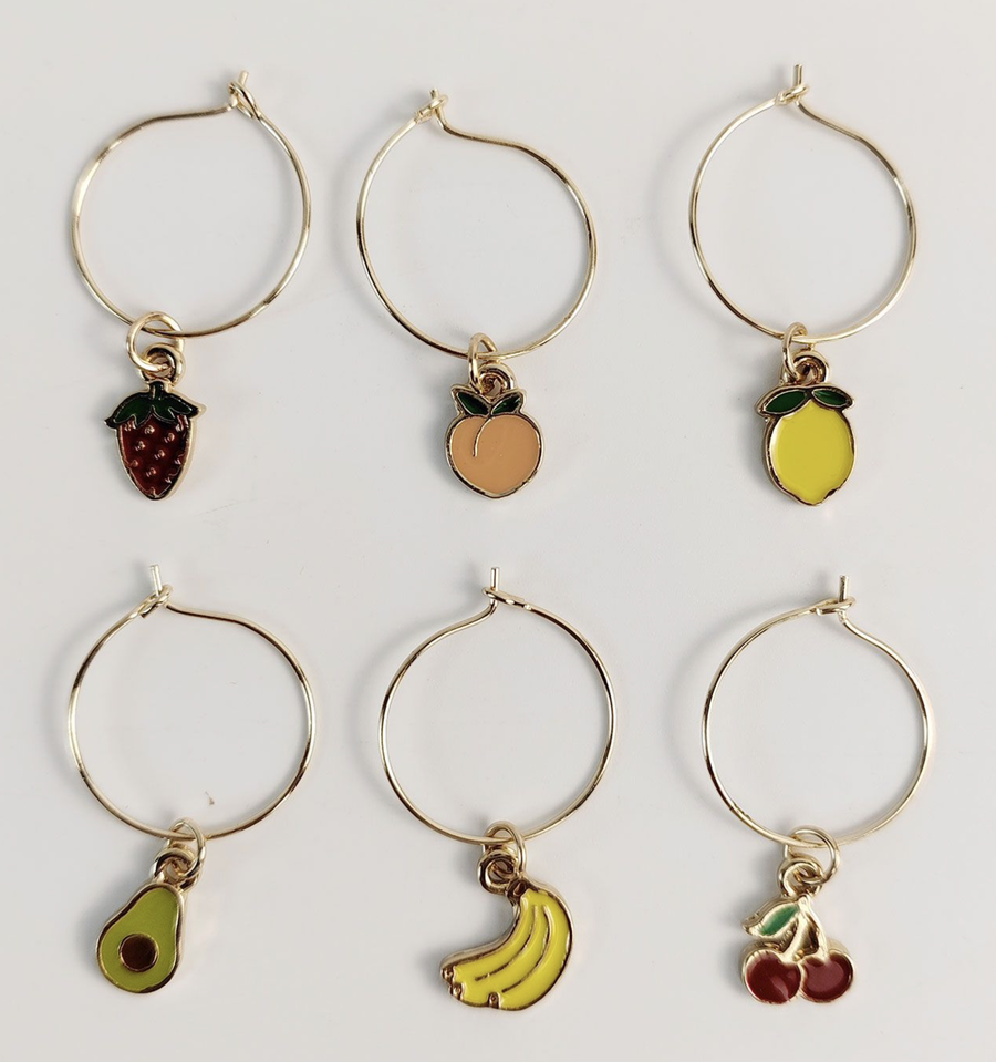 Fruity Wine Charms Colourful