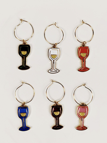 Wine O'Clock Wine Charms Colourful