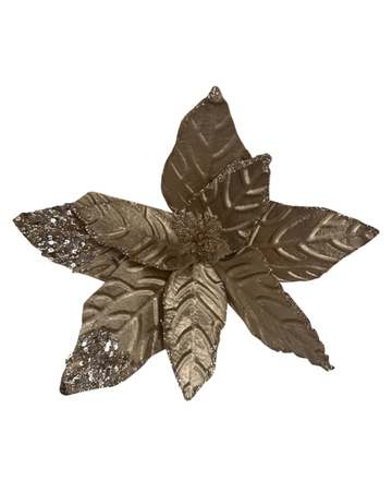 Ribbed Coffee Poinsettia