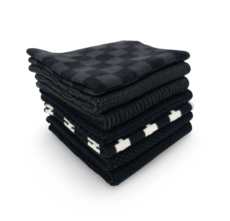 Daily Use 7pc Dishcloth pack - Onyx
