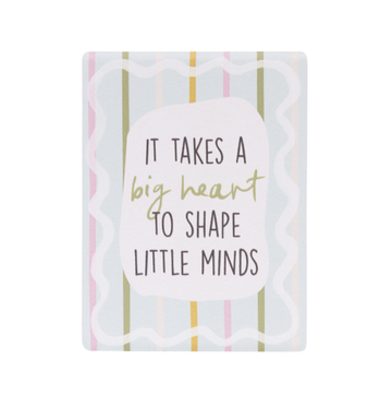 Teacher Big Heart Ceramic Magnet