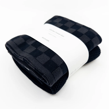 Kitchen Towel Duos - Poppy Seed Chequer