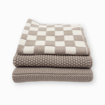 Dishcloth Variety 3pk - Hummus Chequer