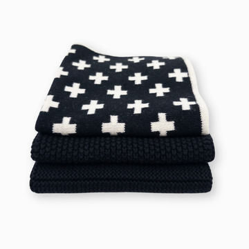Dishcloth Variety 3pk - Monochrome+