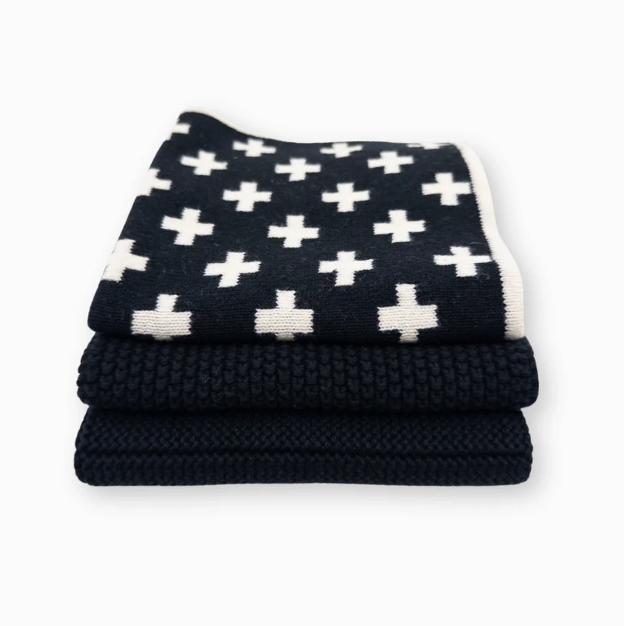 Dishcloth Variety 3pk - Monochrome+