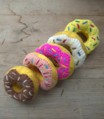 Felt Donuts with Sprinkles
