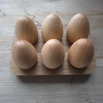 Wooden Eggs Set - 6pc