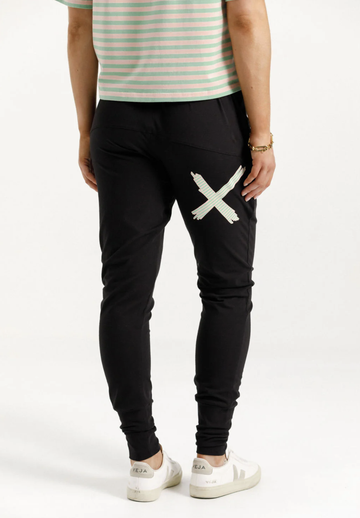 Apartment Pants - Black with Candy Apple X
