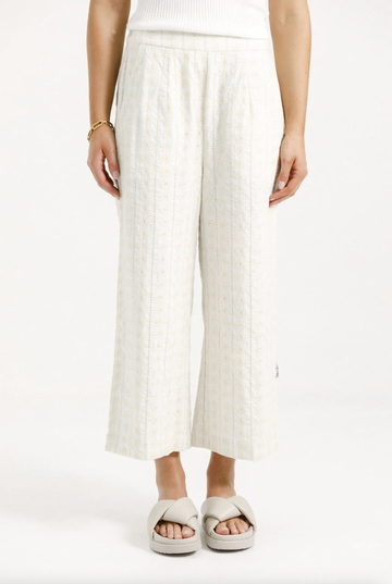 Zoe Pants - Cream Daisies