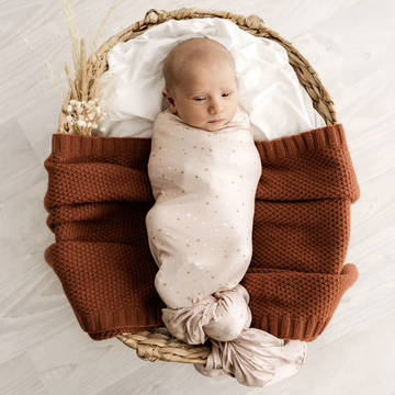 Stretchy Swaddle - Starlit Pink