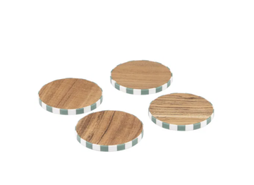 Panama Stripe 4pk Coaster