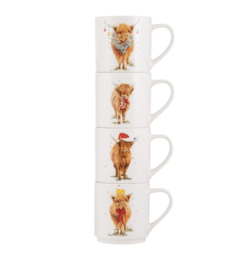 Coo Christmas Stackable 4pk Mug