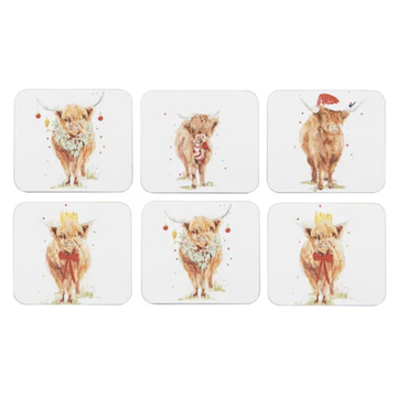 Coo Christmas 6pk Coaster