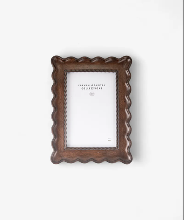 Chestnut Wavy Photoframe - 4x6