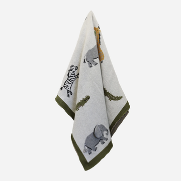 Animal Playtime Cotton Baby Blanket