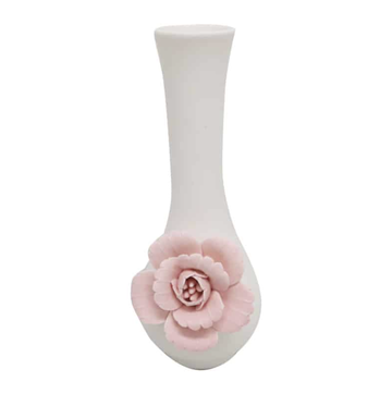 Flower Vase - White/Light Pink