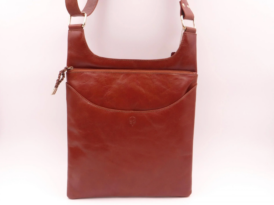 Smiley Sling Bag - Tan