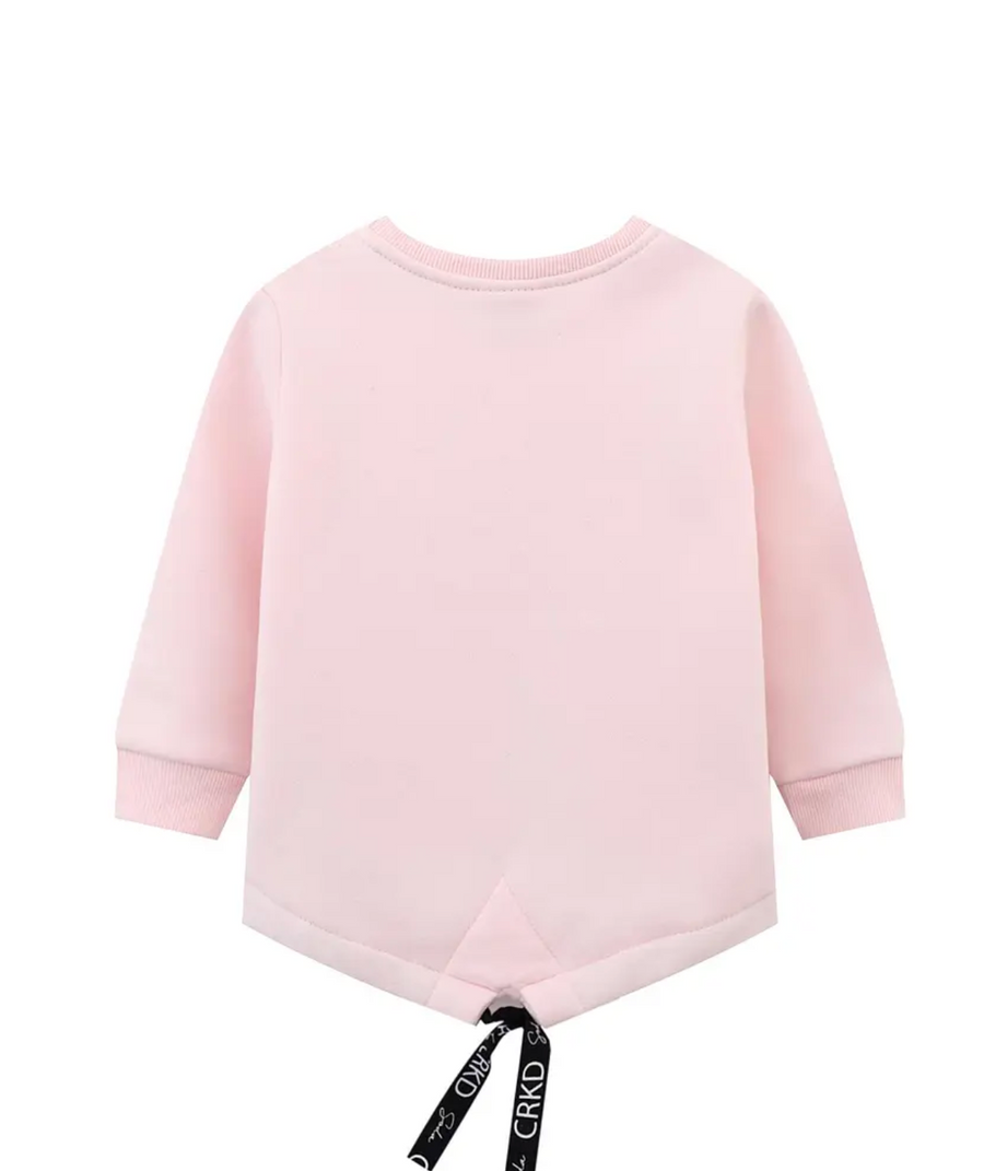 Alyia Casual L/Sleeve Top - Pink