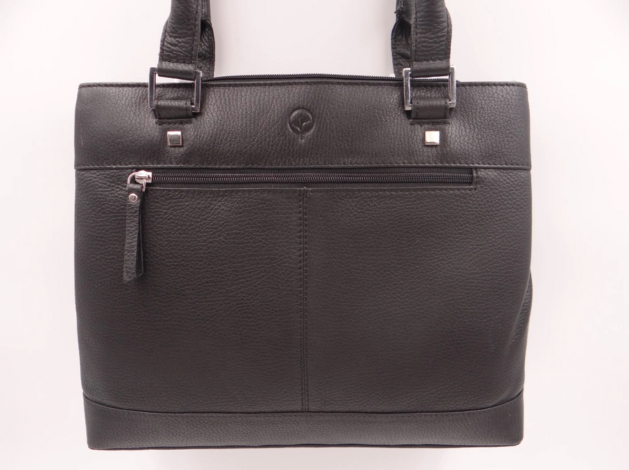 The Formal Footed Tote - Black