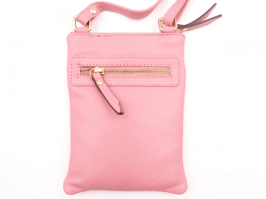 Front Pocket Pouch Bag - Light Pink