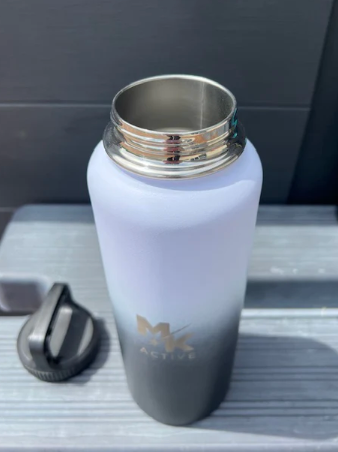 Flask Water Bottle - White