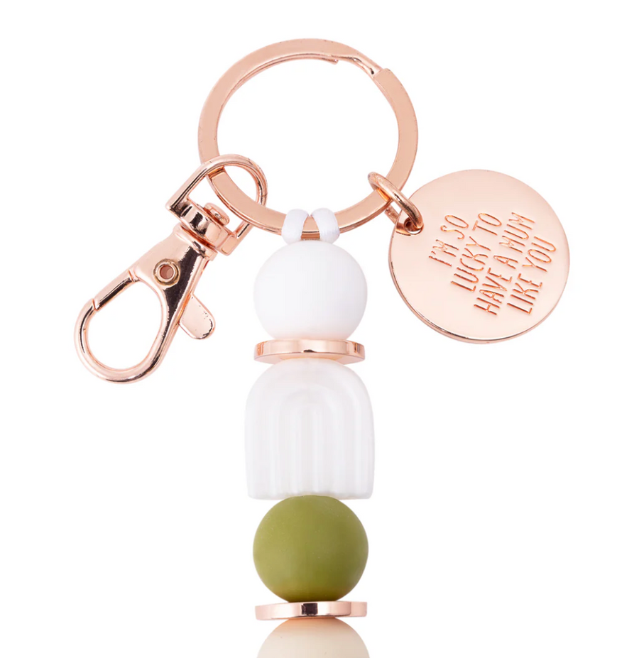 Mother's Day Lucky Silicone Keyring
