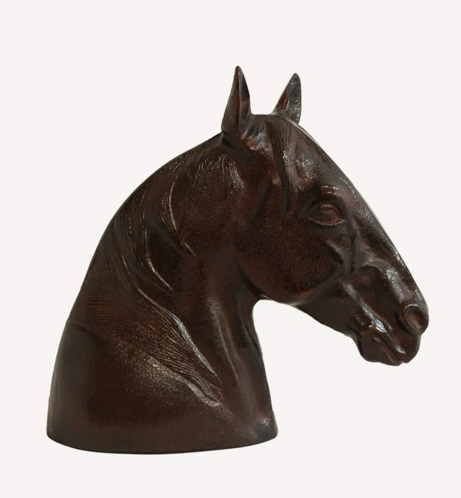Horse Head Décor Bronze Finish