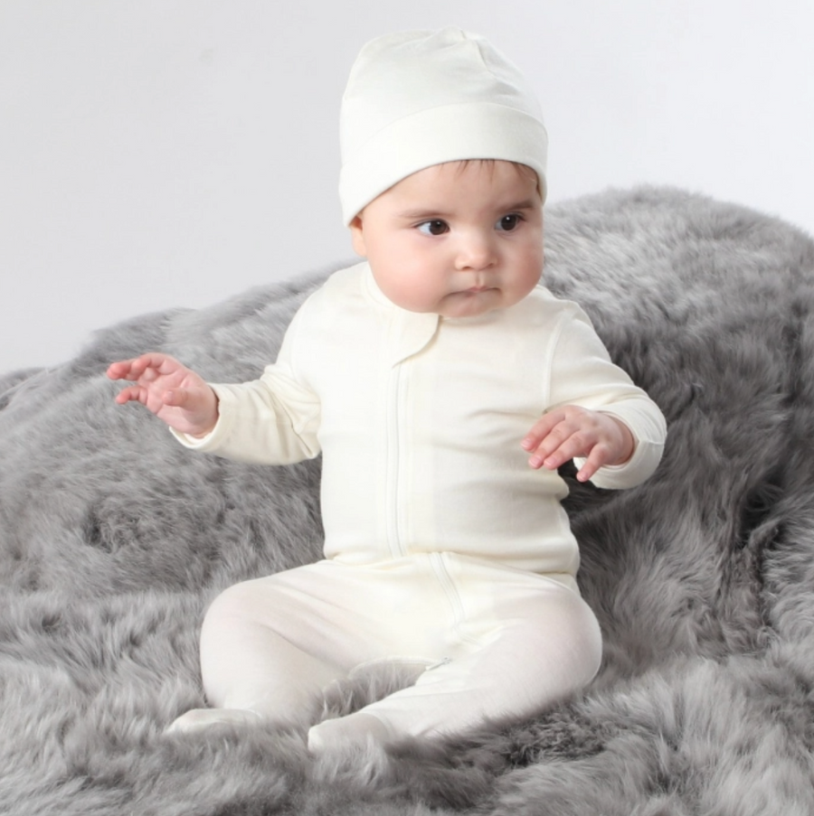 Merino Zip Babygrow