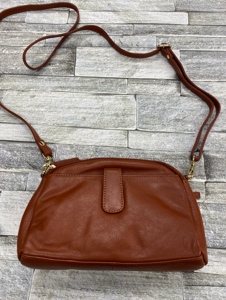 Handbag Oval Top Twin - Caramel