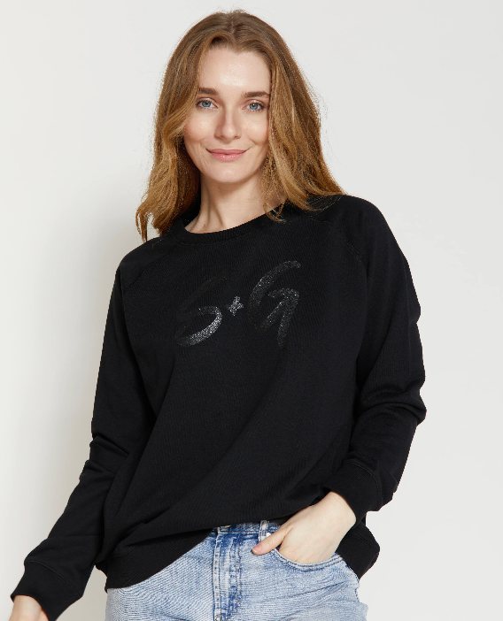 Sweater - Black with Black Logo