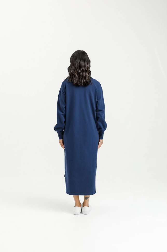 Laney Dress - Indigo Blue