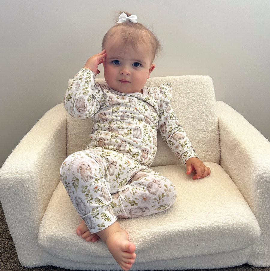 Cotton Frill Babygrow - Bunny