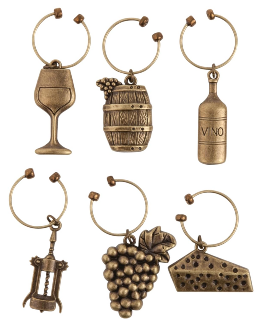 Grapevine Vineyard Wine Charms