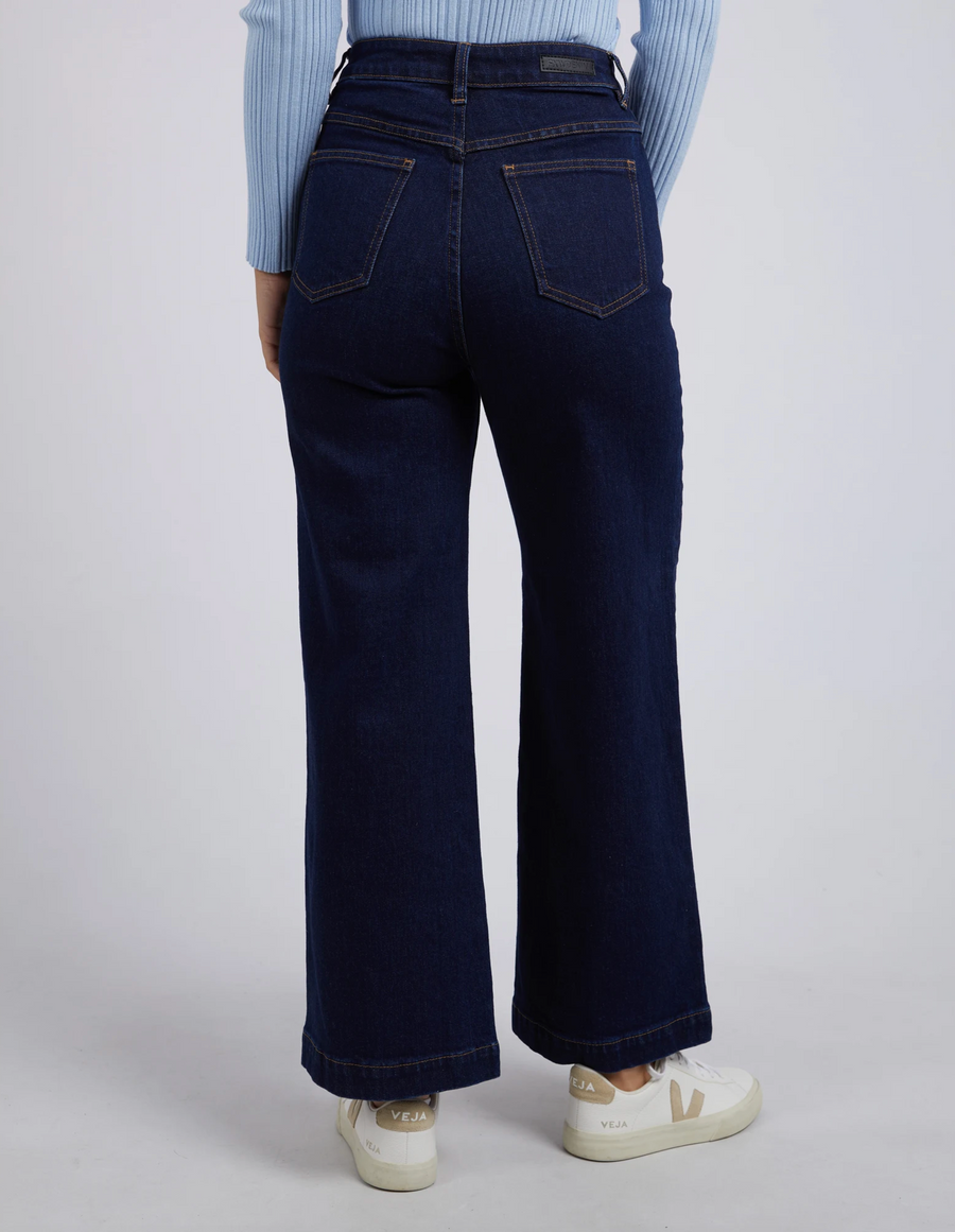 Sarah Wide Leg Jean - Dark Blue