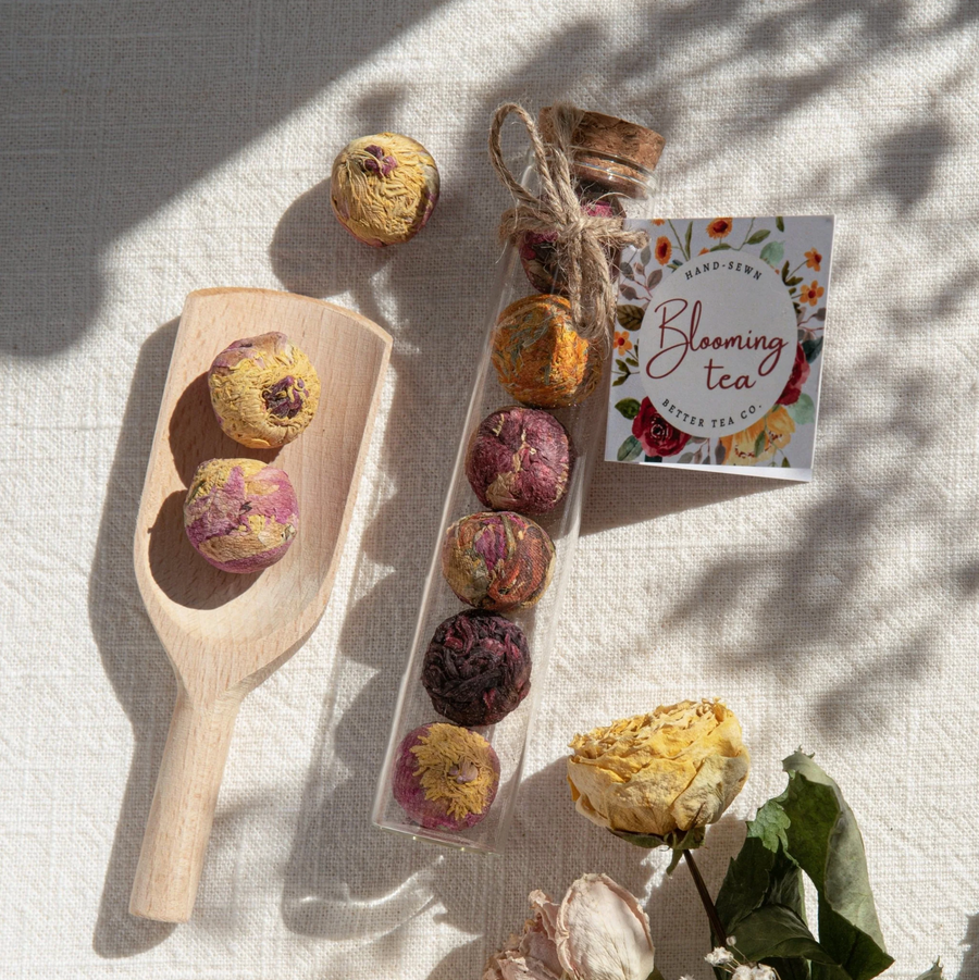Blooming Tea Balls in Glass Tube