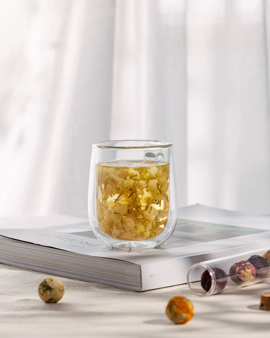 Blooming Tea Balls in Glass Tube