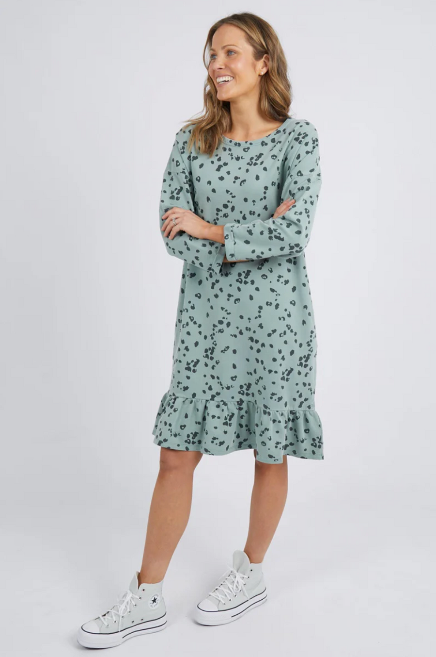 Wild Card Dress - Iceburg Green