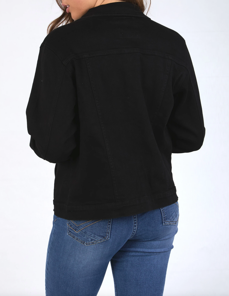 Angie Denim Jacket - Black