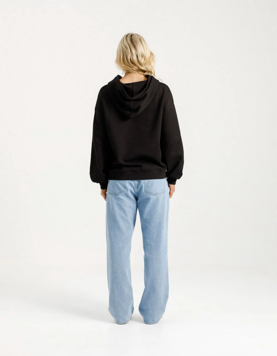 Alpine Elliot Hoodie - Black with Gold X