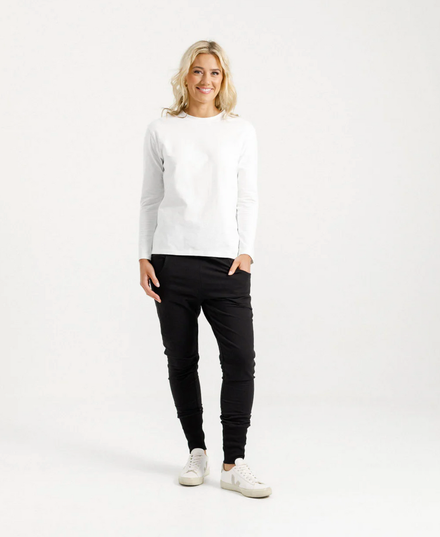 Alpine Apartment Pants - Black with Gold X