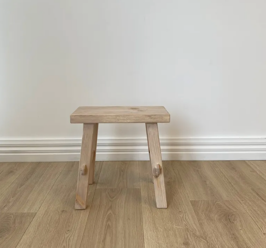 Reclaimed Wood Small Bench - Natural