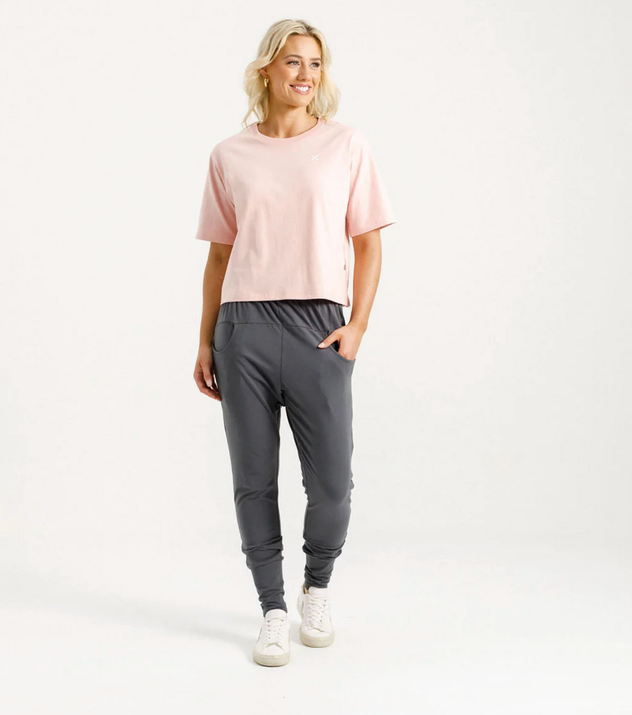 Apartment Pants - Graphite with Blossom X